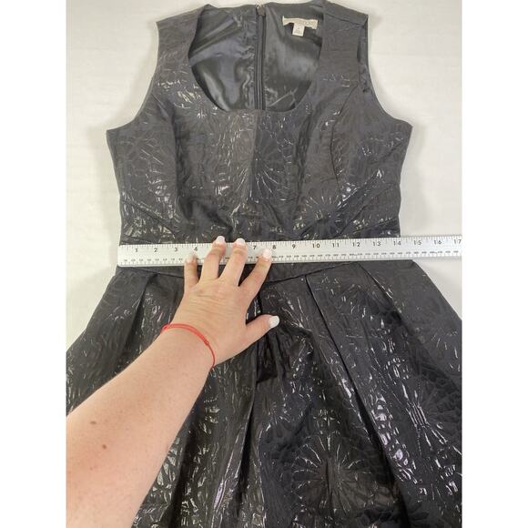 Eva Mendes Womens Black Fit Flare Dress Sleeveless Size 4 - Picture 10 of 12